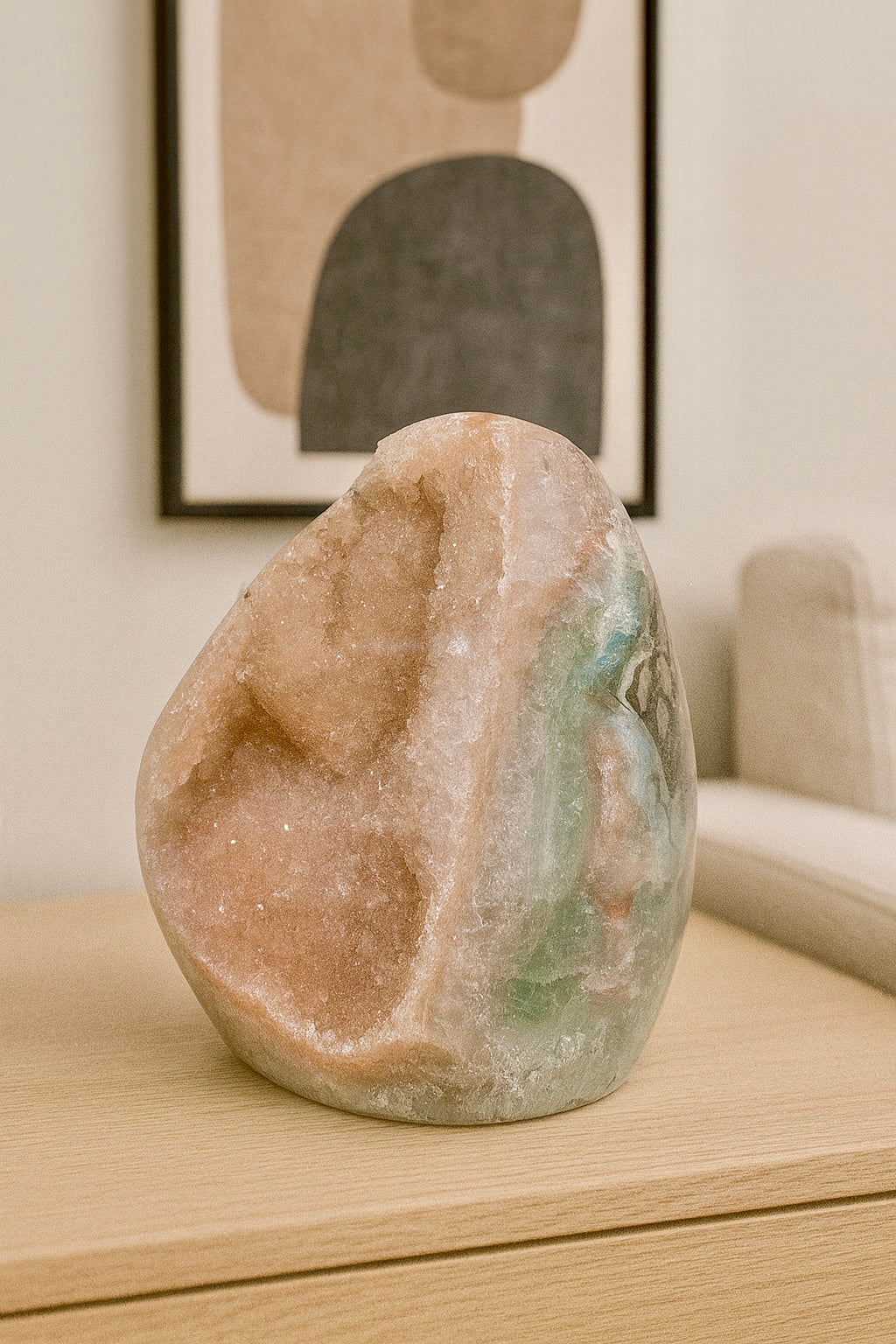 Seltener rosa Amethyst aus Uruguay - 8cm, 563g