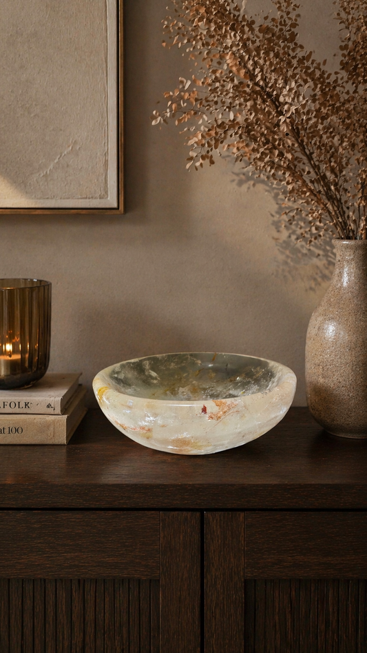 Golden Healer Schale mit Regenbogen 13 cm – handgefertigtes Unikat ✨