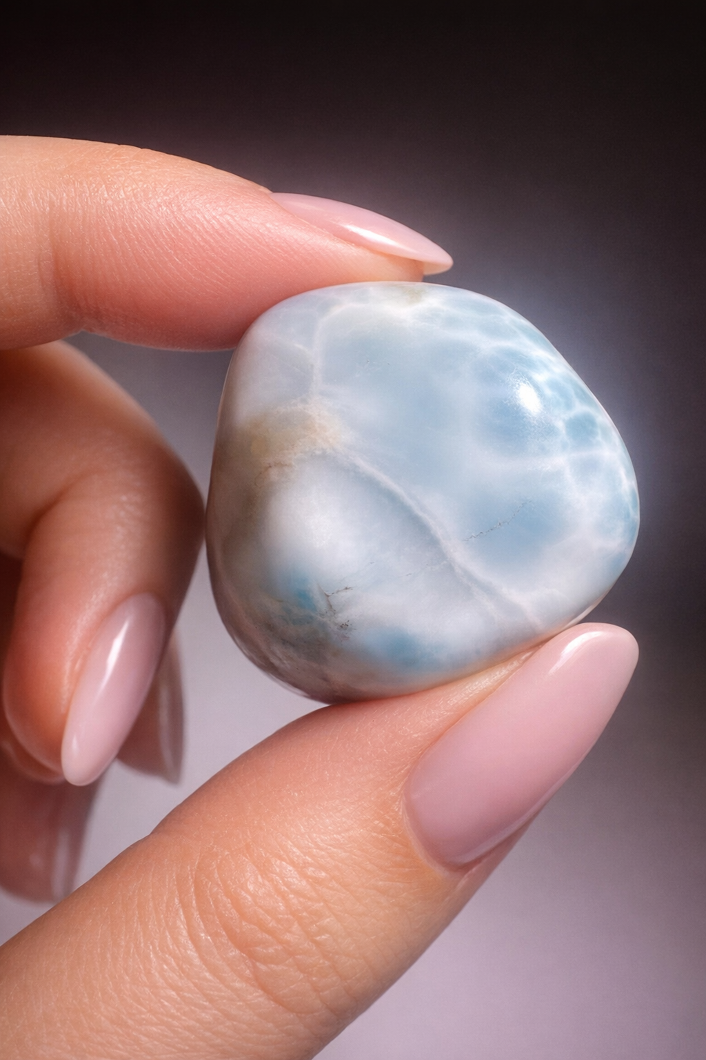 Larimar Trommelsteine 2,8–3 cm – Seltener Karibik Edelstein