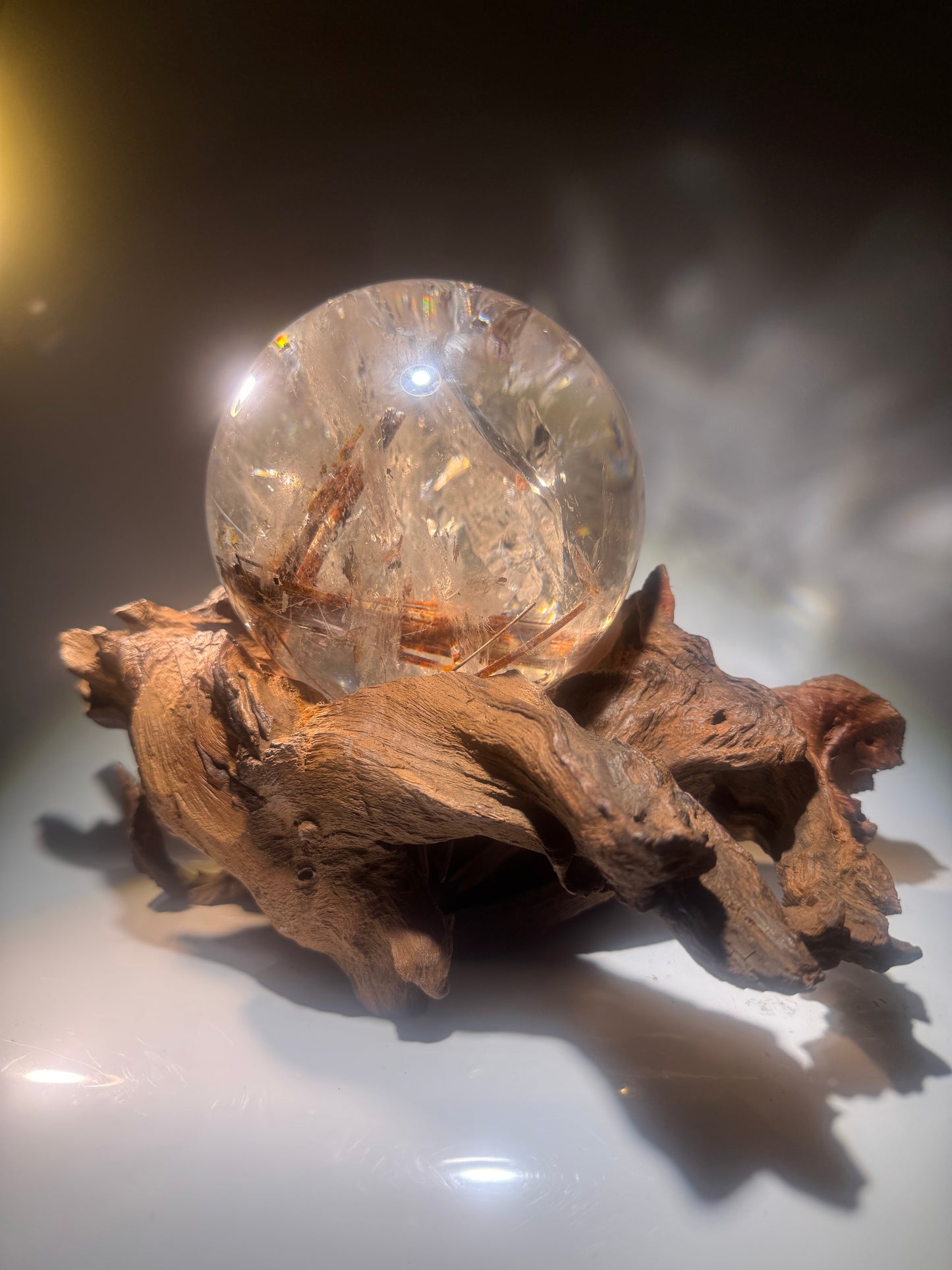 Exklusive Epidot Quarz Kugel – 13 cm | Hochwertige Qualität mit Epidot Einschlüssen