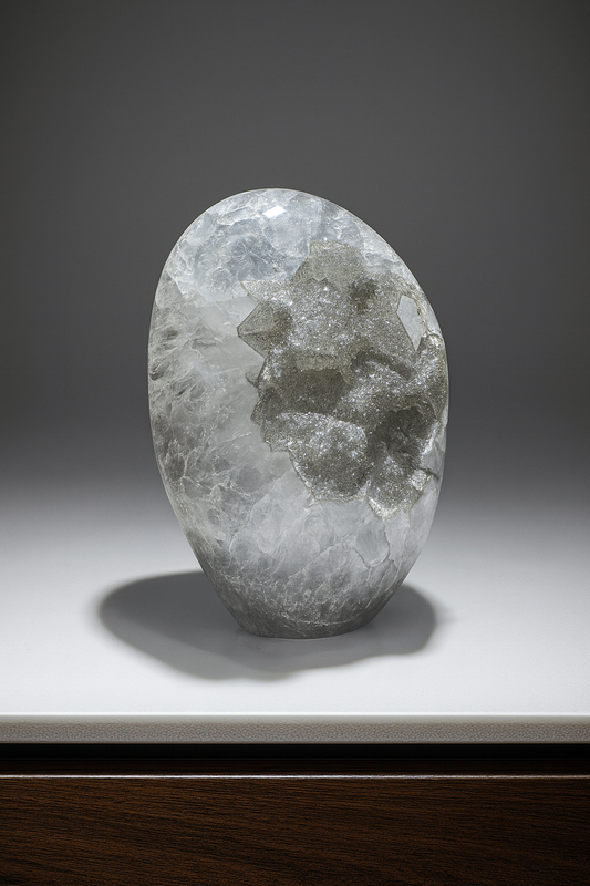 Grüner Rainbow Amethyst - 8cm, 186g