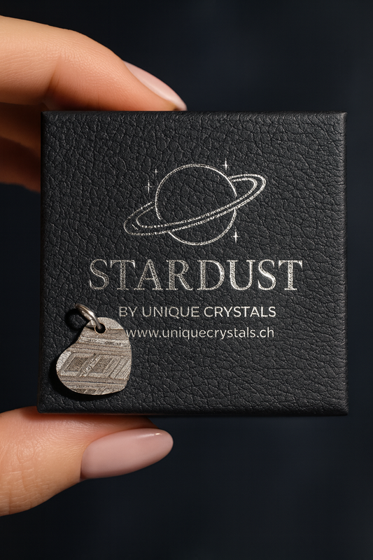 Meteoriten-Herz 1.4 cm (Aletai) – Kosmischer Anhänger voller Geschichte