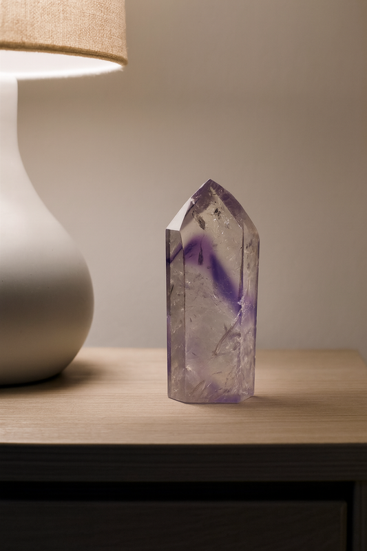 Phantom Amethyst (ultra klar) aus Brasilien 💜 - 7.5cm, 80g