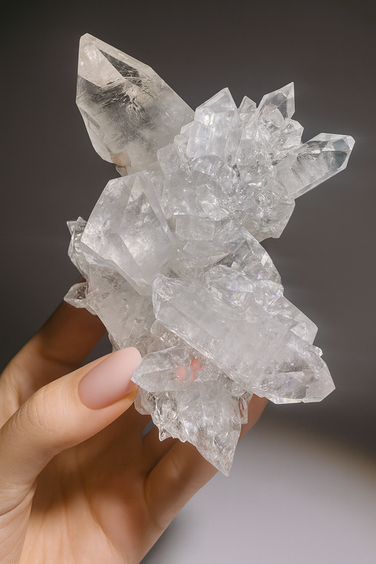 Diamond Apophyllite – Glasklares Traumstück in Museumsqualität 💎