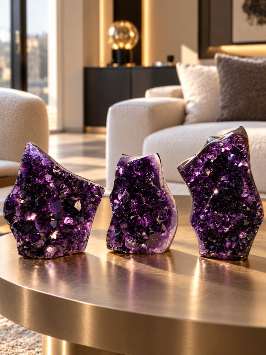 Amethyst Geode mit XXL Kristallen – 11,5 × 8,5 × 7,5 cm, ca. 1,13 kg