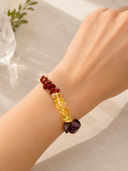Chakra Armband mit 7 Chakren Edelsteinen | Naturstein Armband
