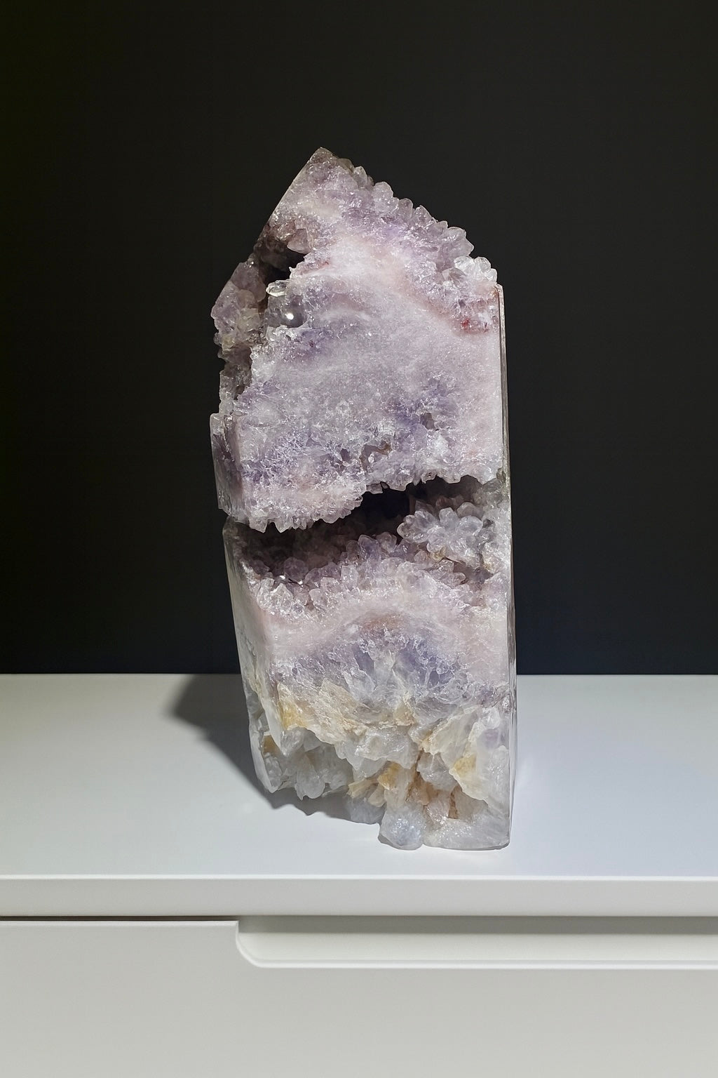 Beidseitig kristallisierter Pink Amethyst – Einzelstück in 1A-Qualität
