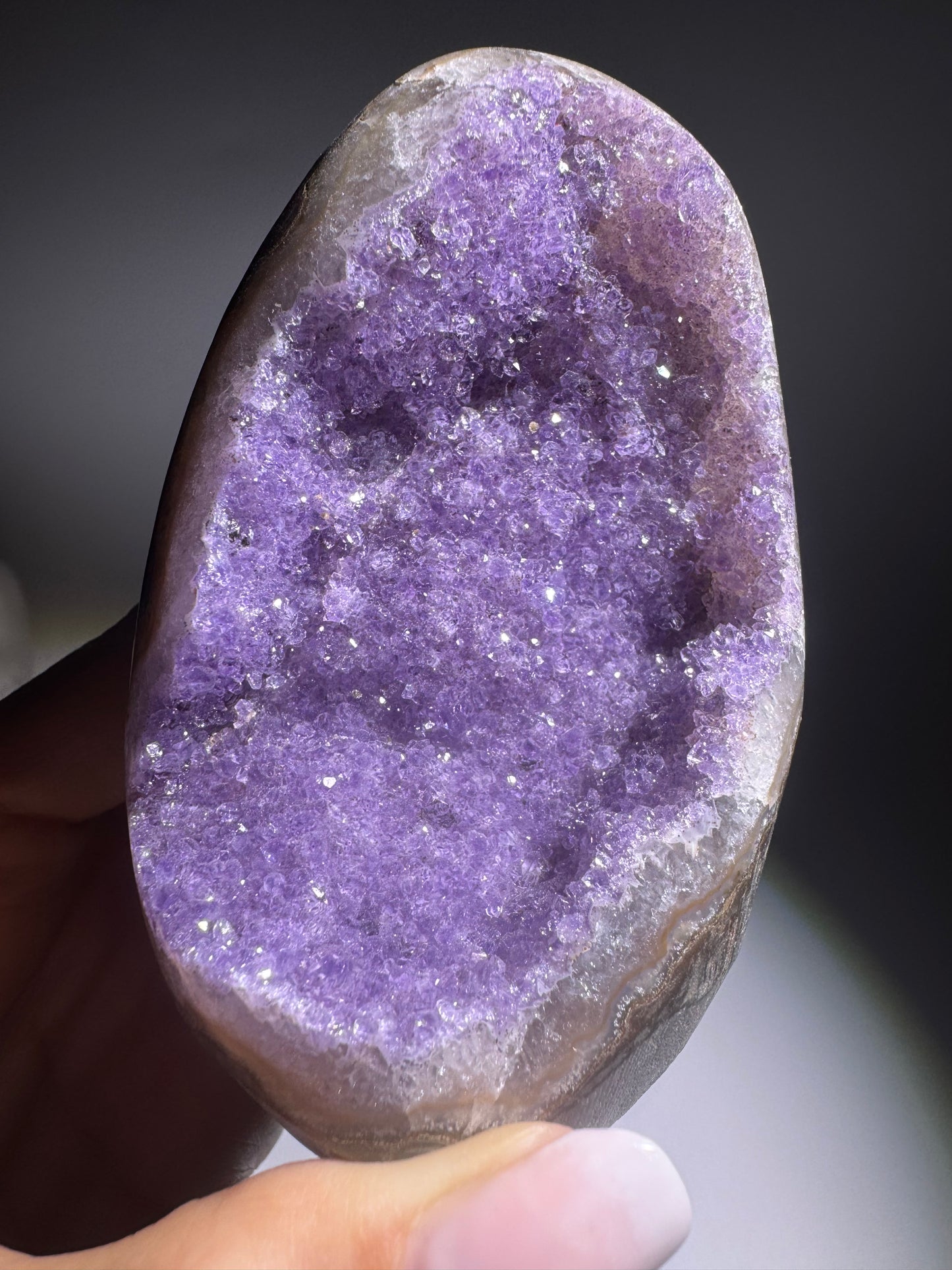 Rainbow Amethyst Cutbase - 7.5cm, 372g
