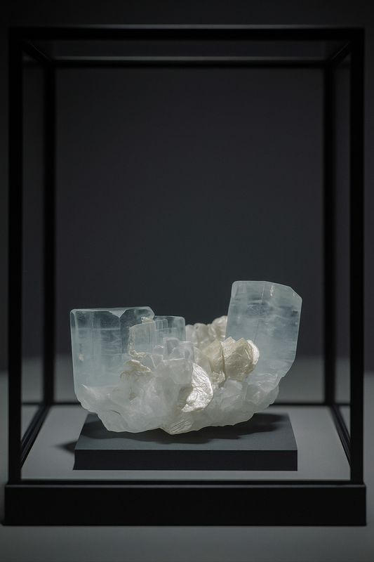 Exclusive aquamarine crystal with clear tips – from the Himalayan region of Pakistan