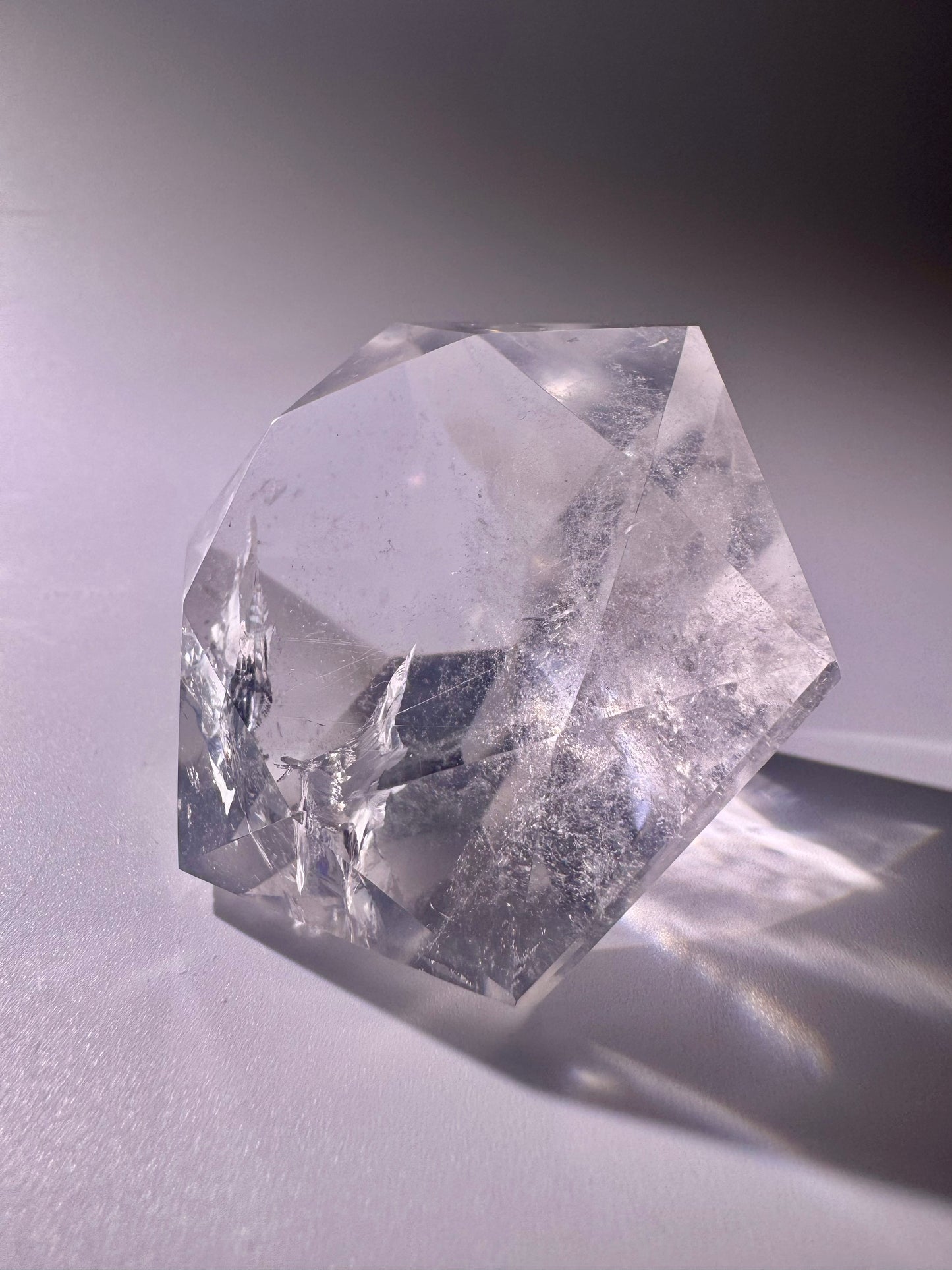 Diamantschliff Kristall – Geschenkidee aus Bergkristall