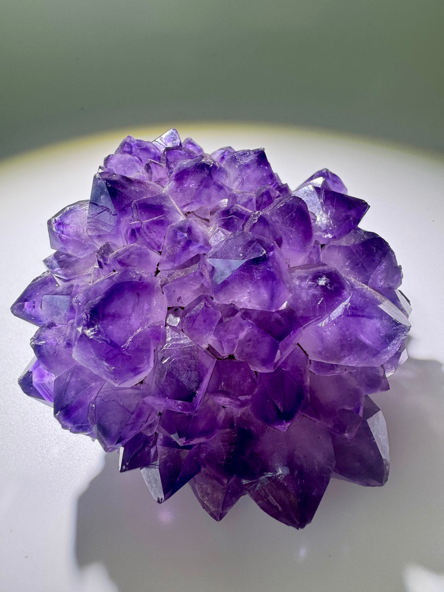 Exklusive Amethyst Kristallblüte auf Stand – Uruguay, 10 cm, Museumsqualität