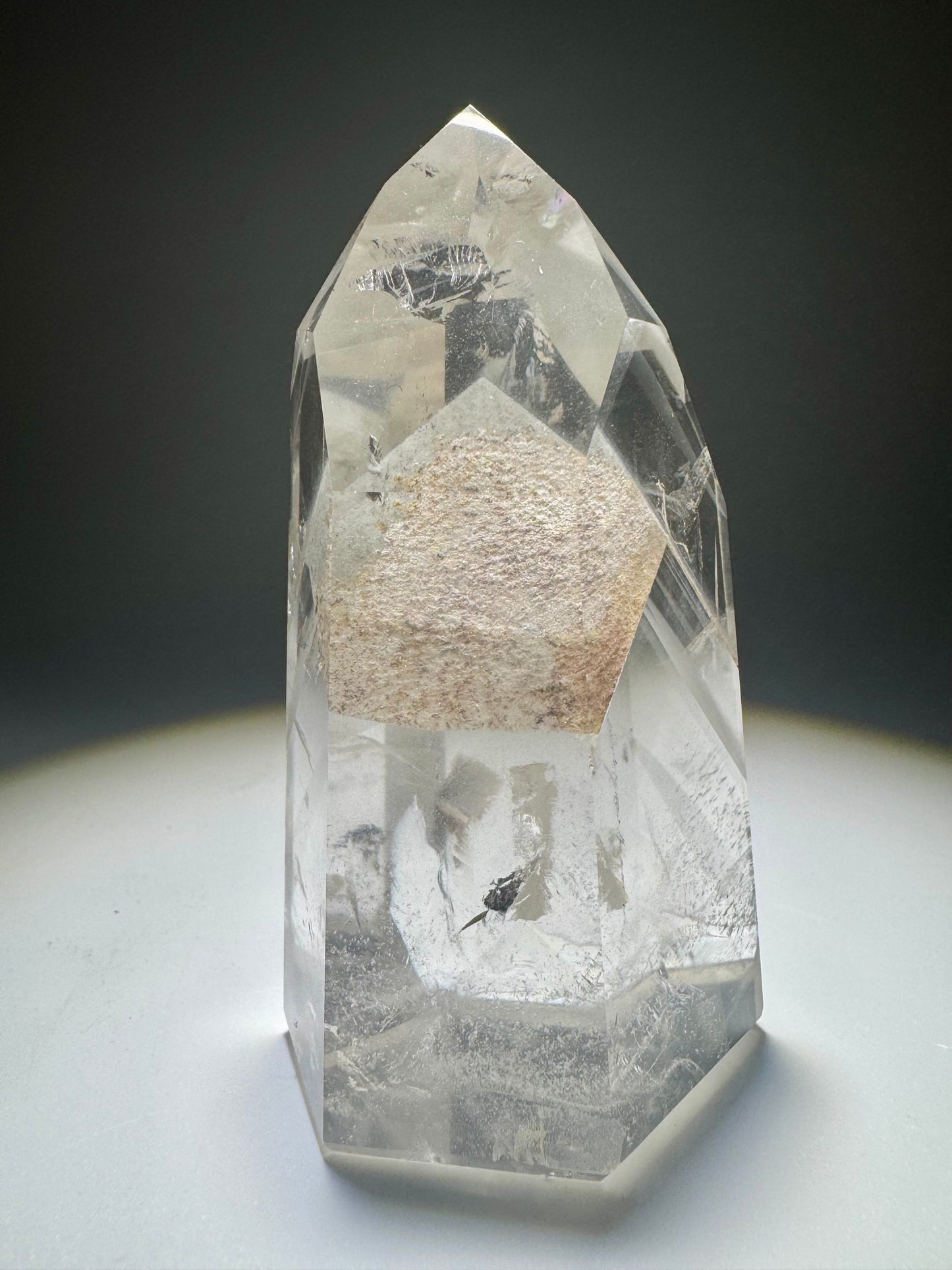 Exklusive Phantom-Kristallspitze, 7.6cm, hochwertiger Edelstein