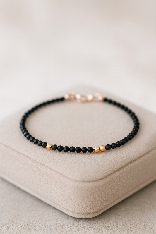 Handgeknüpftes facettiertes Turmalin-Armband von Unique Crystals kaufen