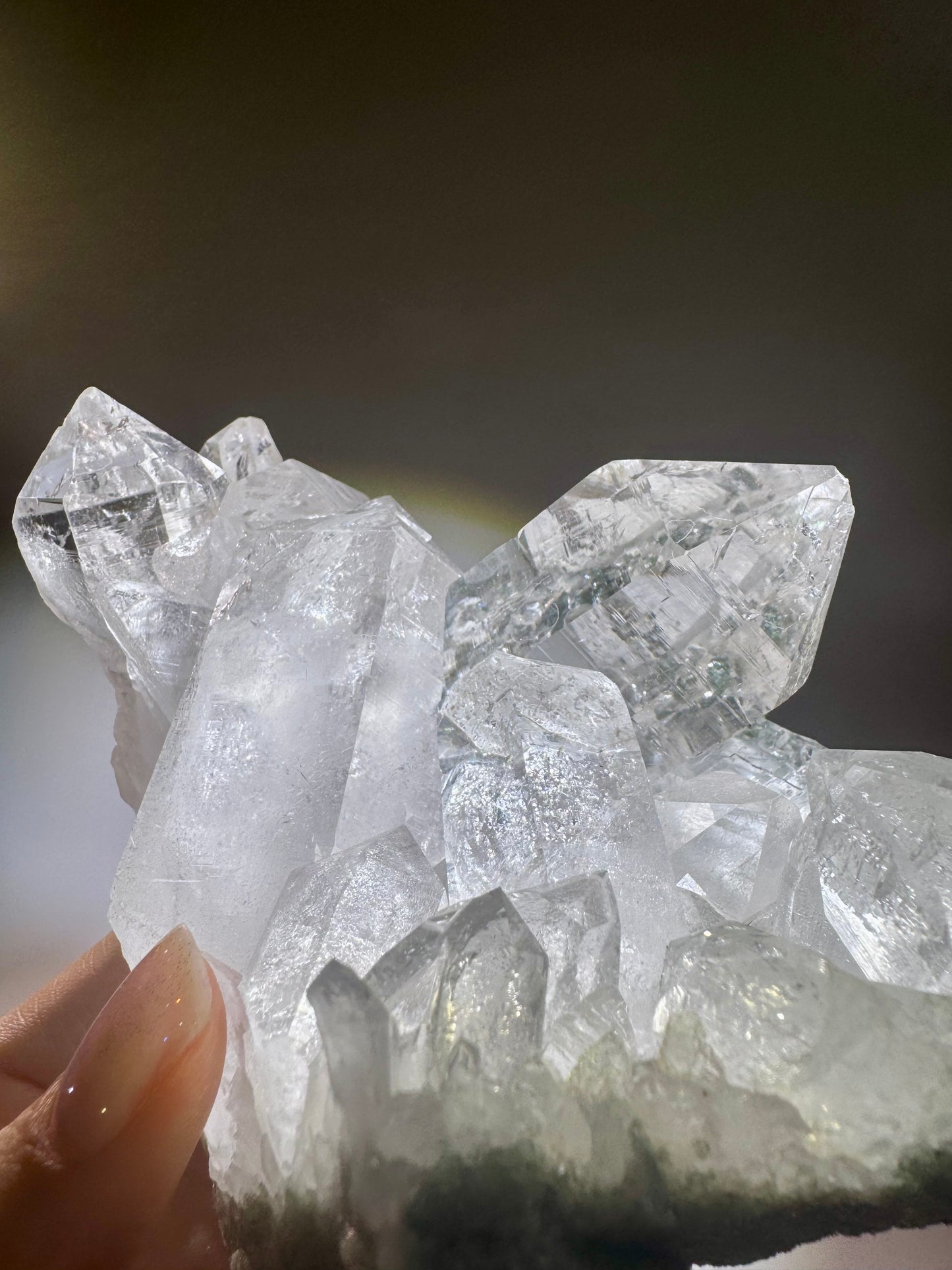 Himalaya Bergkristall Stufe – 802g, Extra Klarheit, Edelstein 1A Museumsqualität