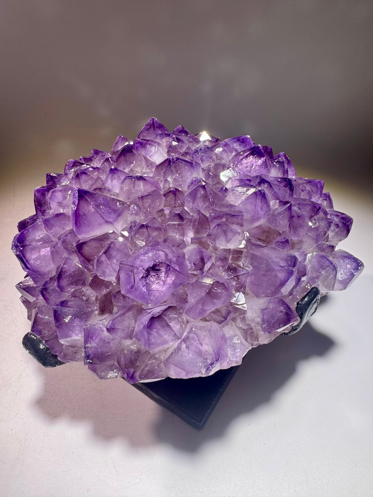 Hochwertige Amethystblüte Stalaktit 1.42kg – Exklusives Naturkunstwerk
