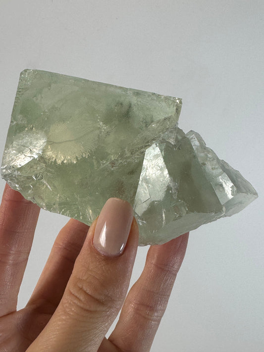 Hochwertiger transparenter Glas-Fluorit – 9.7 cm