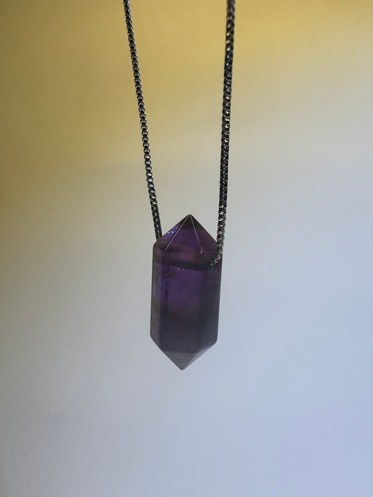 Halskette mit Ametrin Spitze