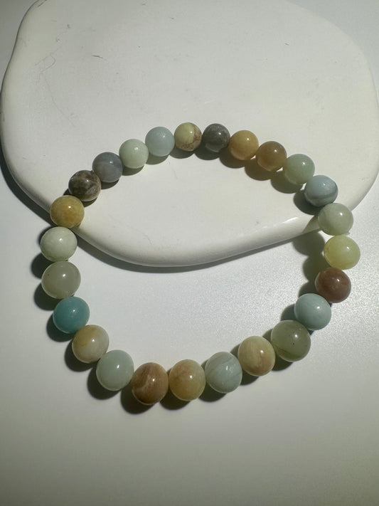 Amazonit Armband 19 cm – Edelsteinarmband für Harmonie, innere Ruhe & Ausgeglichenheit 🌿