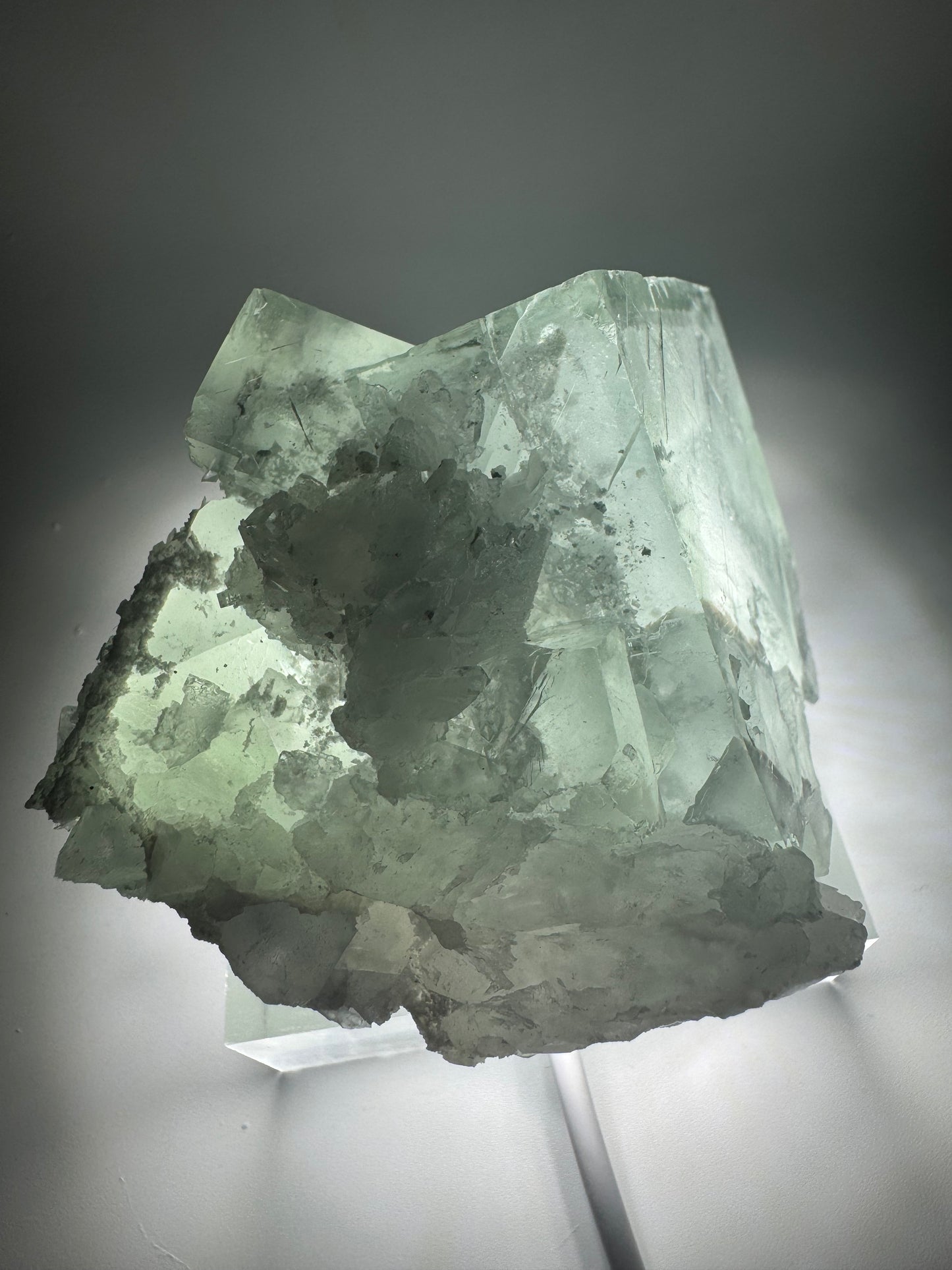 Fluorite Fantasma Esclusiva in Vetro – 7,5 cm, 274 g, qualità di pietra preziosa trasparente