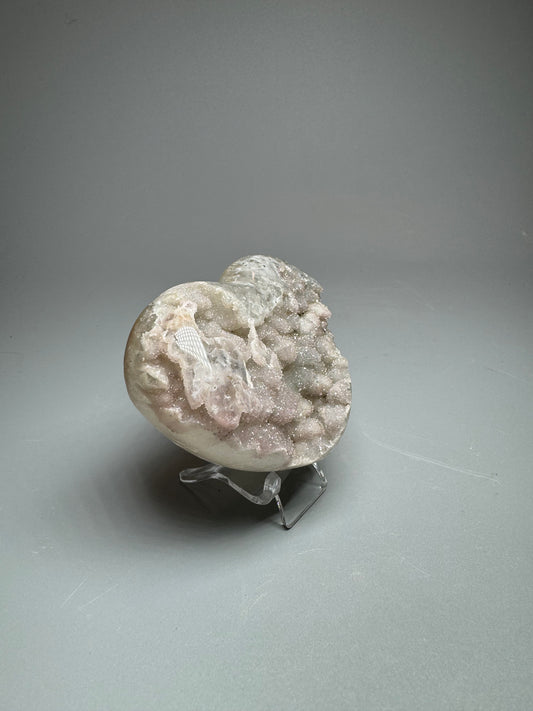 Zart rosa Rainbow Amethyst Herz - 7cm, 139g