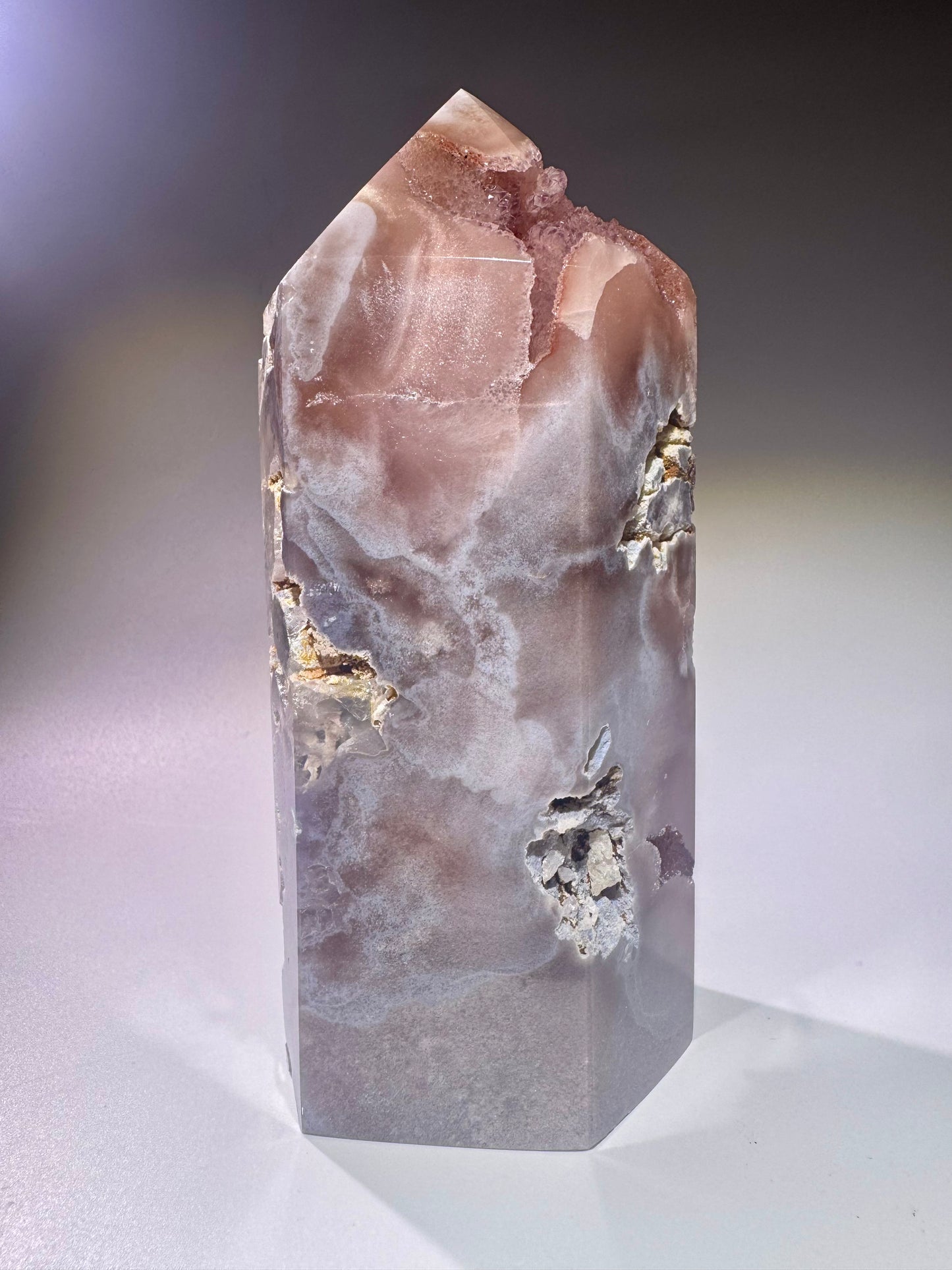 Exklusive Pink Amethyst Spitze 13,5 cm – 574 g 💖 Rosa Kristall – Brasilien