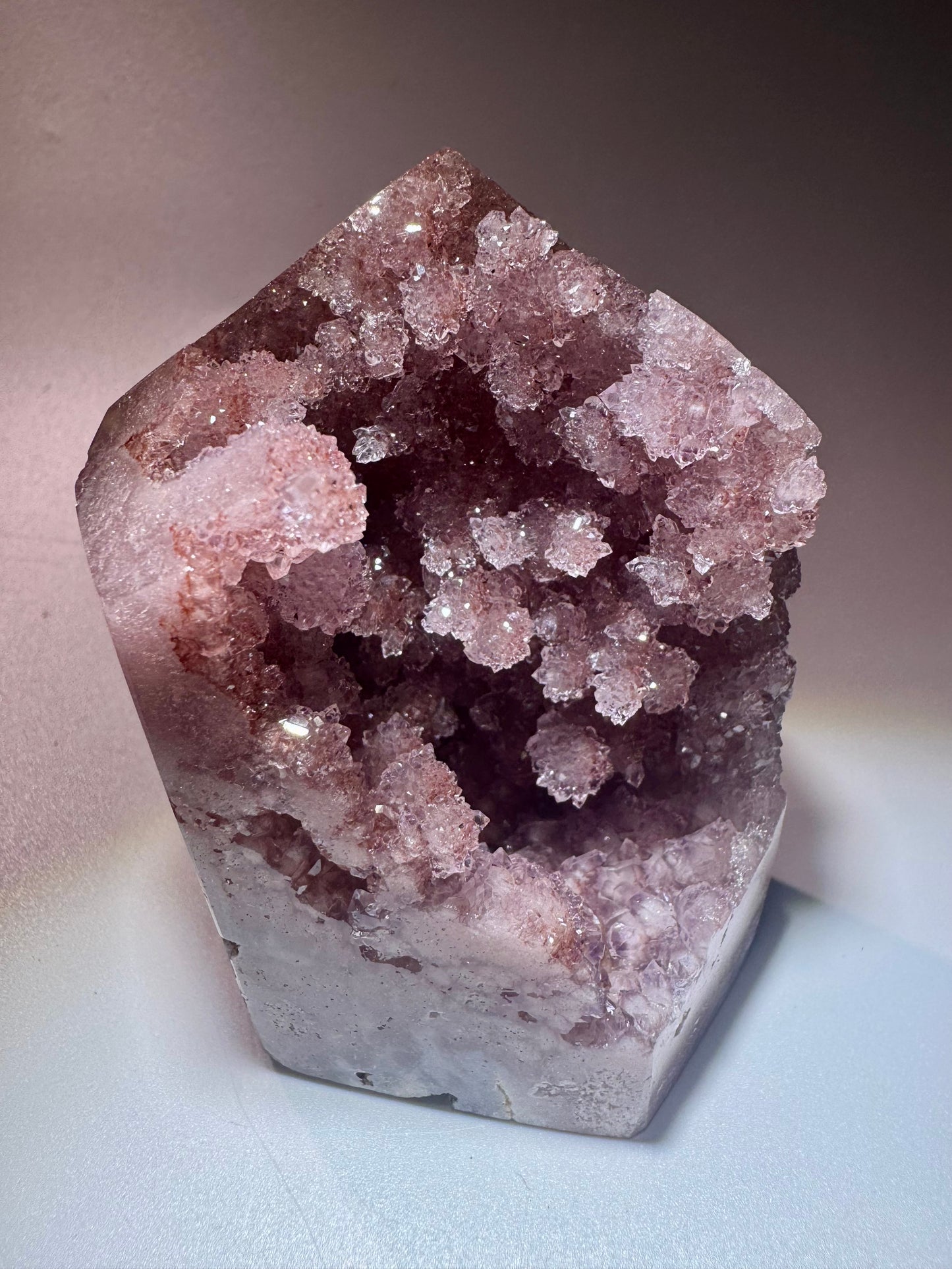 Pink Amethyst Kristall 💖 7,8 cm – Rosa Edelstein aus Brasilien