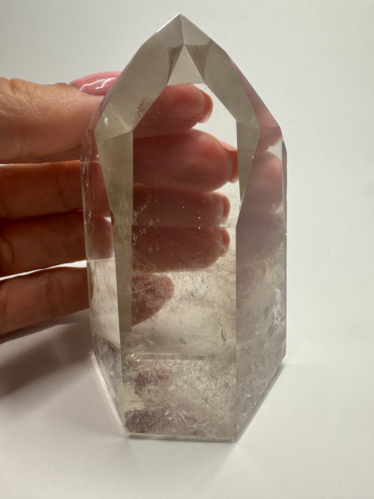 Champagnerfarbene ganz klare Rauchquarz Spitze 🥂 - 8.3cm, 277g