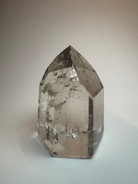 Bezaubernde ganz klare Rauchquarz Spitze 🥂 - 6.3cm, 170g