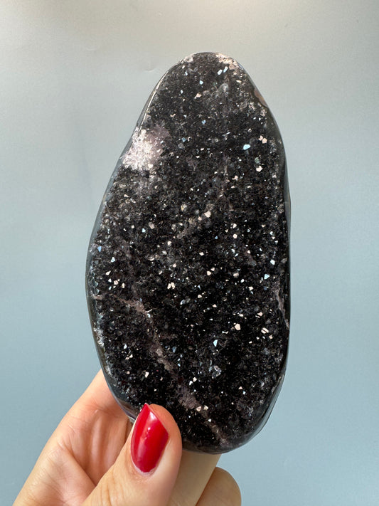 Rainbow Amethyst Cutbase - 12cm, 478g