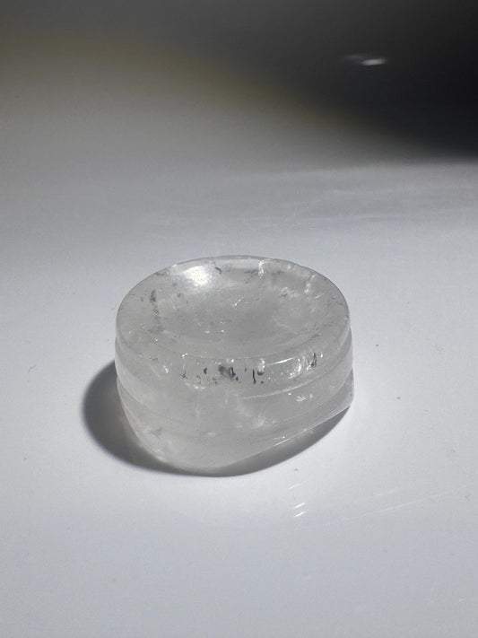 Bergkristall Kristallständer für Kugeln – Klarer Naturstein Halter 2.7 cm Handmade