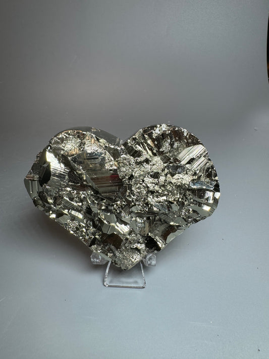 Pyrit Herz - 8cm, 369g