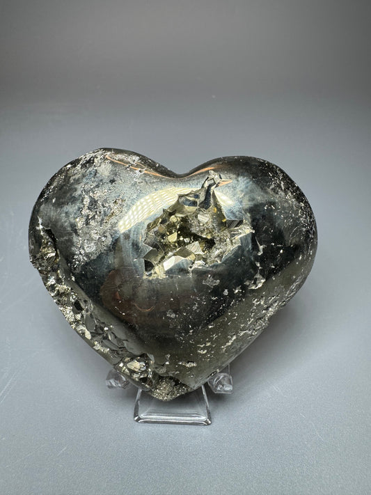 Pyrit Herz - 6x6cm, 182g