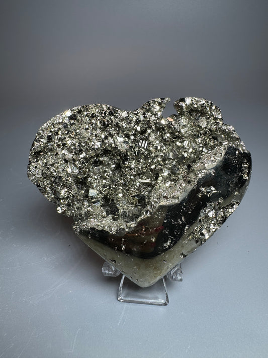 Pyrit Herz - 7x7.5cm, 191g