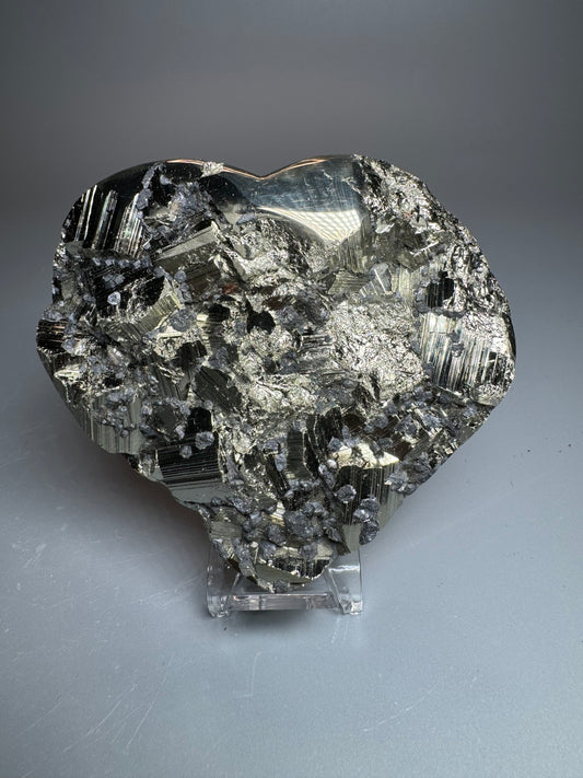 Kristall Pyrit-Herz | 391g Pyrit Herz | UNIQUE CRYSTALS