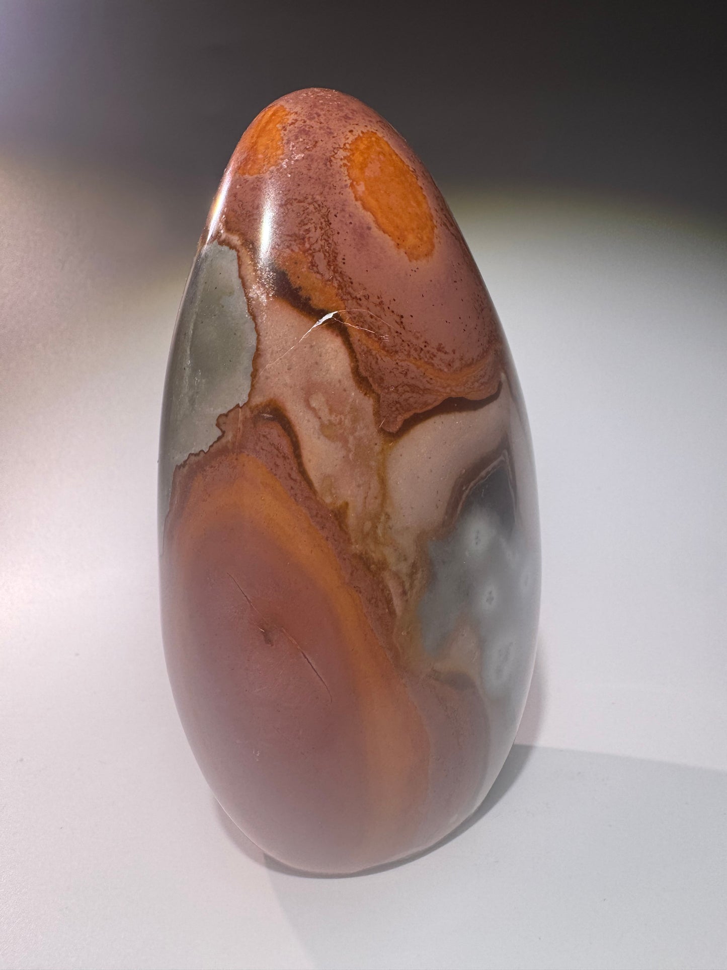 Polychrome Jaspis Madagaskar – Wüstenjaspis in warmen Farben – 11.5 cm, 547 g
