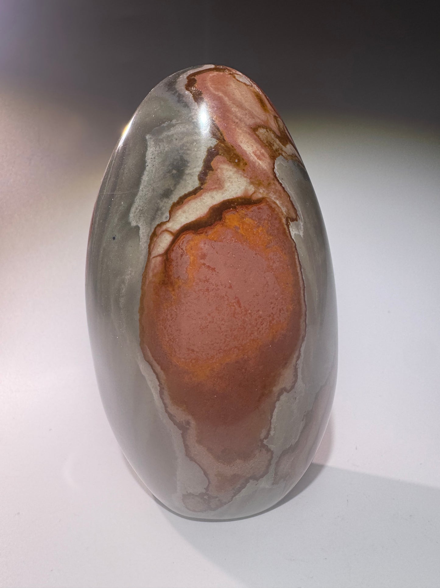Polychrome Jaspis Madagaskar – Wüstenjaspis in warmen Farben – 11.5 cm, 547 g