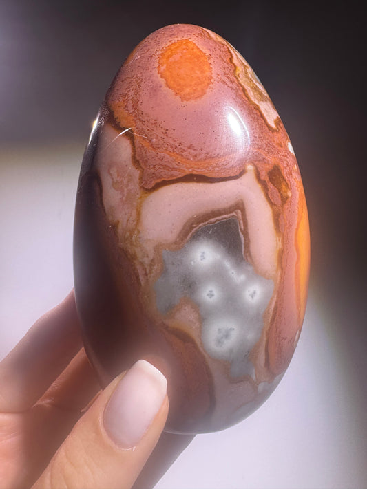 Polychrome Jaspis Madagaskar – Wüstenjaspis in warmen Farben – 11.5 cm, 547 g