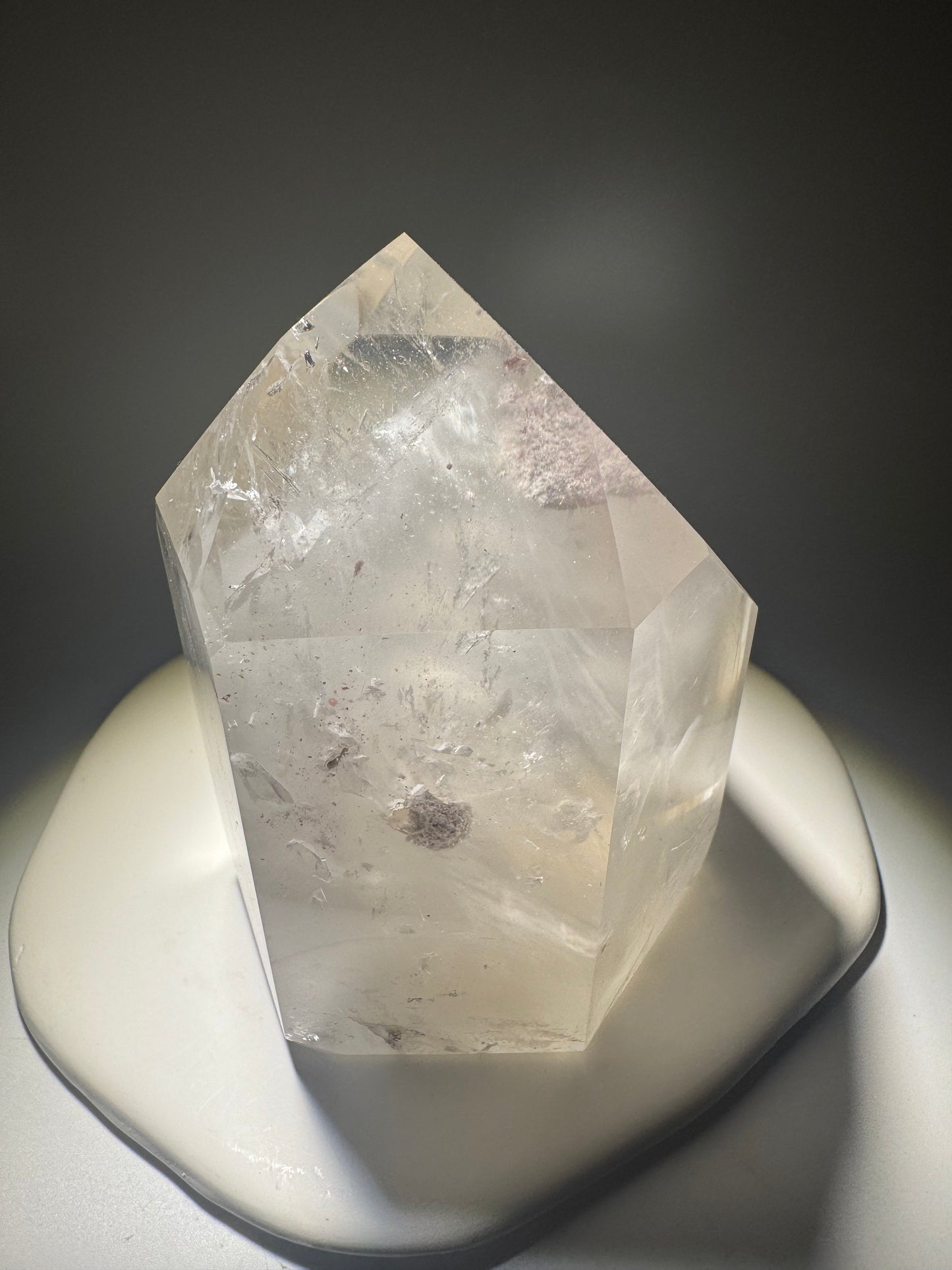 Pink Lithium Kristall 11 cm – rosa Edelstein aus Brasilien mit Phantomen & Einschlüssen, 835 g