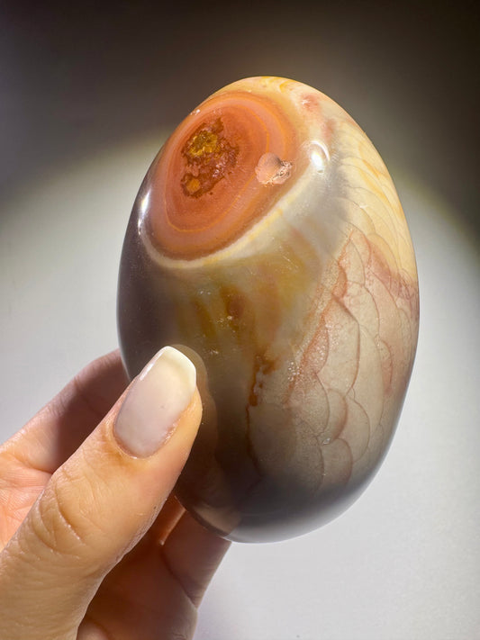 Polychrome Jaspis Madagaskar – Wüstenjaspis in warmen Farben – 9.6cm, 428g