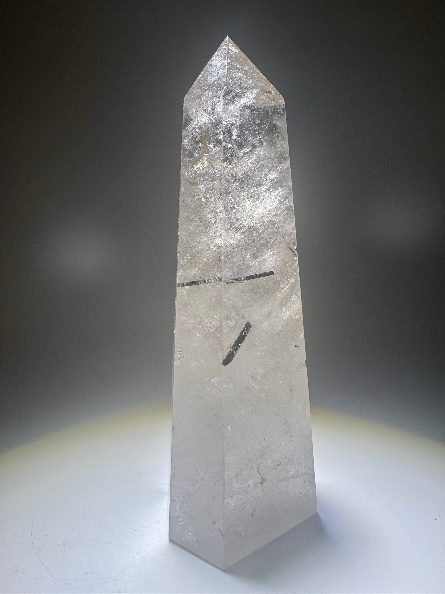Exklusive Bergkristallspitze mit Rutil & Turmalin – 13.2 cm, 272 g – Edelstein aus Brasilien