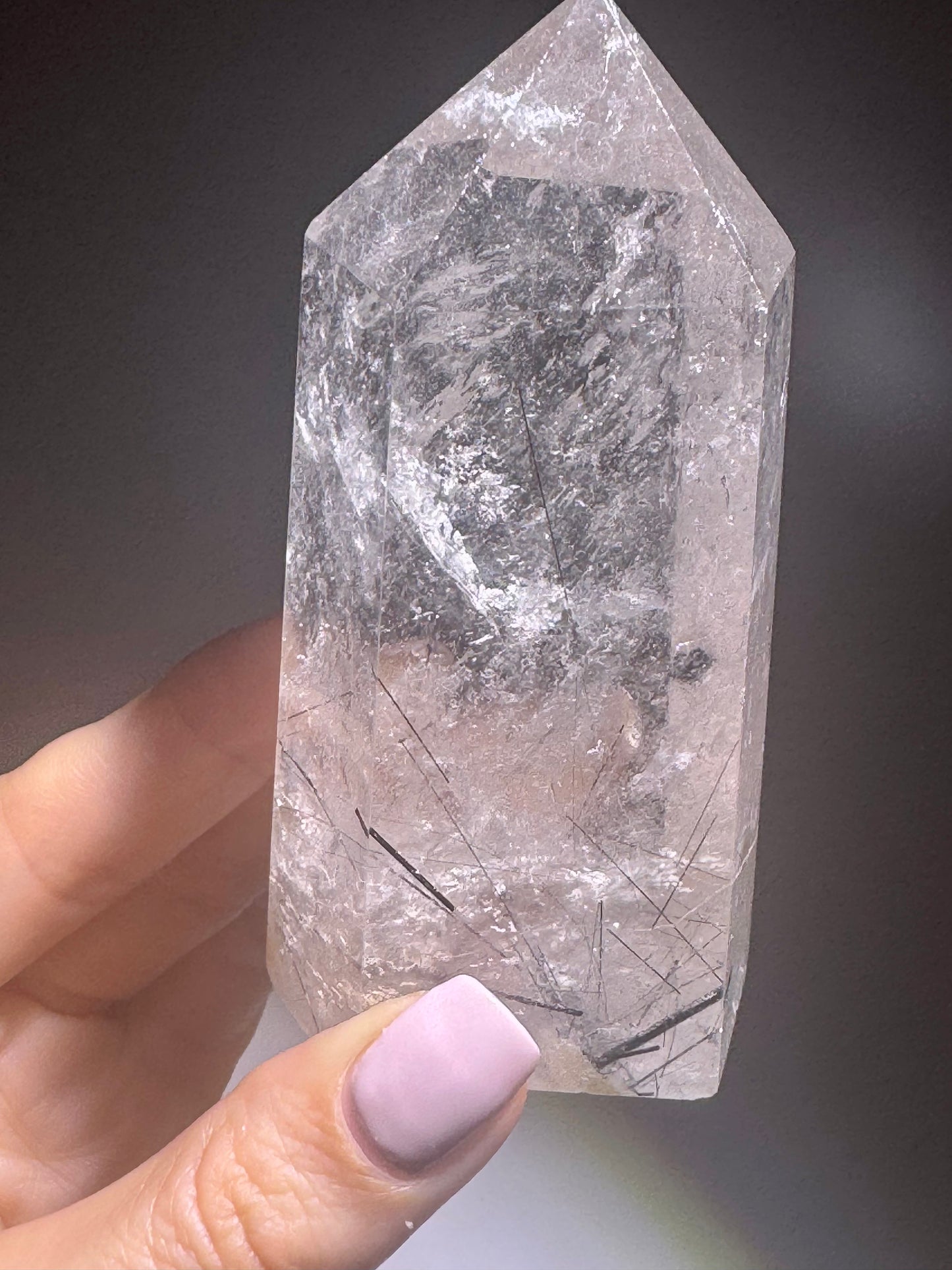 Kristall mit Turmalin – 10 cm, 230 g – exklusiver Edelstein aus Brasilien