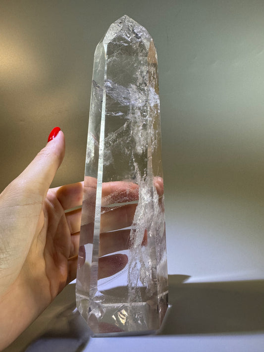 Bergkristallspitze (ultra klar!) - 21cm, 993g