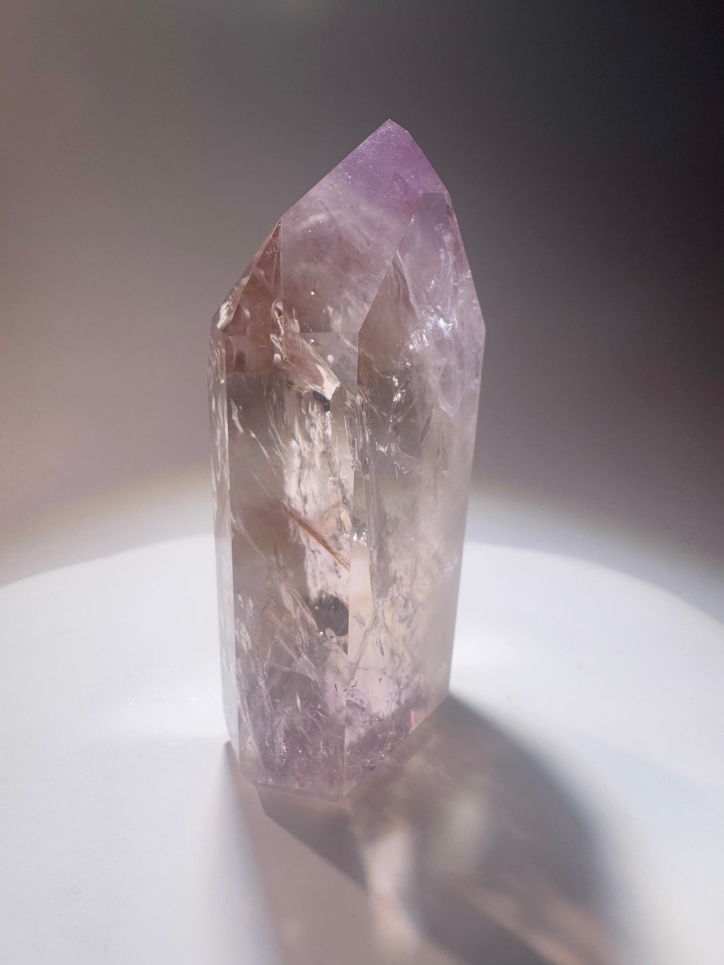 Ametrin-Phantom-Kristalle aus Brasilien – Museumsqualität mit Amethyst- & Citrin-Phantomen, fluoreszierend & ultra klar