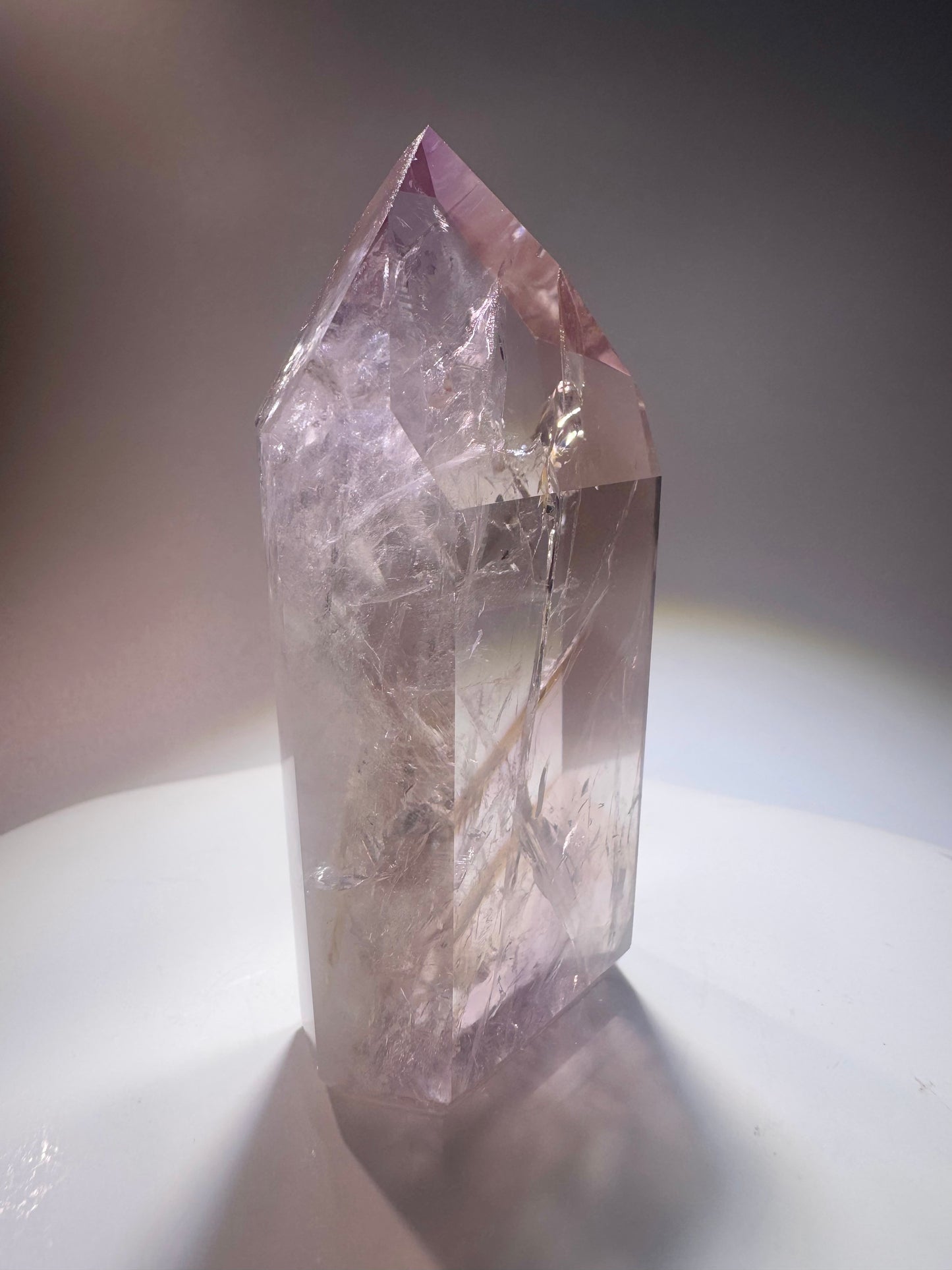 Ametrin-Phantom-Kristalle aus Brasilien – Museumsqualität mit Amethyst- & Citrin-Phantomen, fluoreszierend & ultra klar