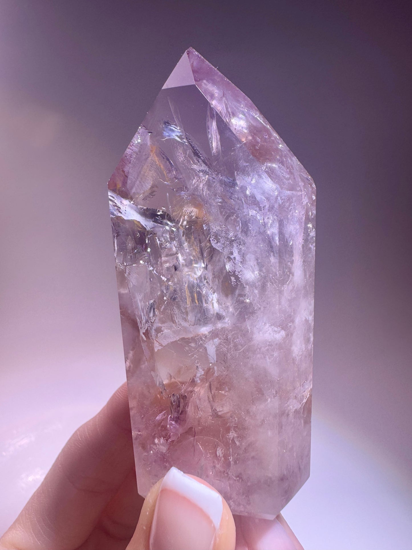 Ametrin-Phantom-Kristalle aus Brasilien – Museumsqualität mit Amethyst- & Citrin-Phantomen, fluoreszierend & ultra klar