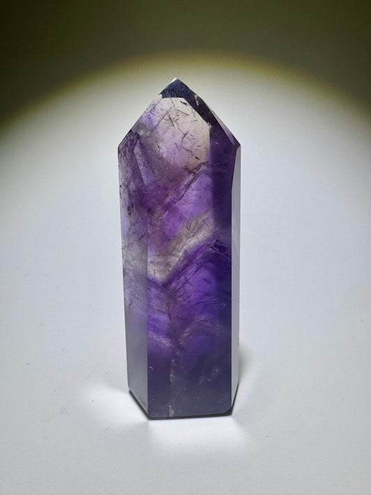 Zauberhafte hochwertige Phantom Ametrin Spitze (Amethyst/Citrin) ✨💜 - 8.2cm, 78g