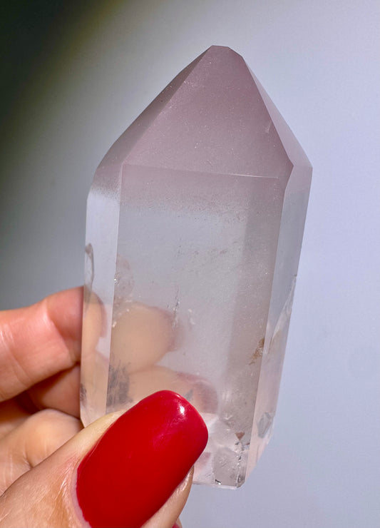 Grosse schöne Pink-Lithium-Spitze 💖 - 6.2cm, 88g