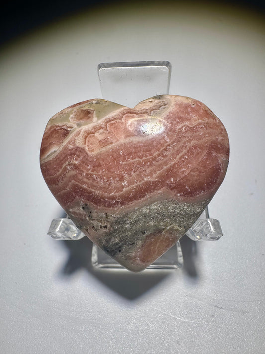 Wunderschönes Rhodochrosit-Herz 💖 - 3.2cm
