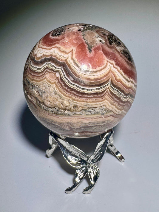 Wunderschöne Rhodochrosit Kugel mit sehr schönem Farbverlauf ✨ 💕 - 4.6cm