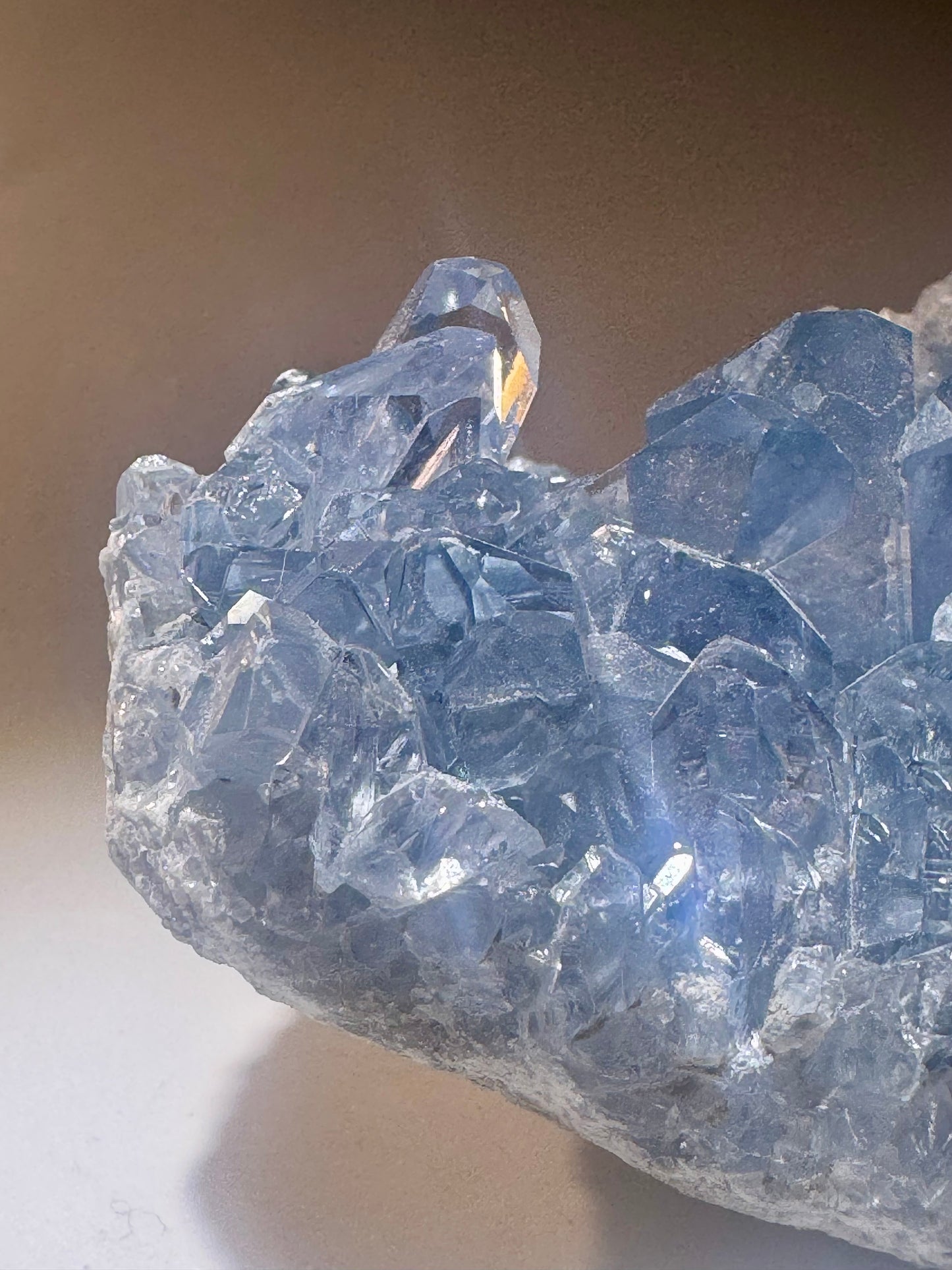Celestin Stufe aus Madagaskar 💎 Klar & funkelnd ✨ Museumsqualität 10.2cm